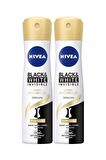 Nivea Kadın Sprey Deodorant Black&white Invisible Ipeksi Pürüzsüzlük 150ml, 48 Saat Koruma, X2 Adet