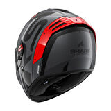 SHARK SPARTAN RS CARBON SHAWN KIRMIZI SİYAH GRİ KAPALI KASK