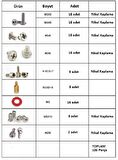 YATE10-106 Parça PC Anakart-Kasa,Ekran Kartı Vida Takımı Kutulu