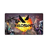 Azemax 70X30Cm Valorant Resimli Oyuncu Mousepad kaydırmaz Taban Pad