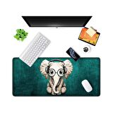 Azemax 70x30cm Fil Desenli Oyuncu Mousepad kaydırmaz Taban Mouse pad