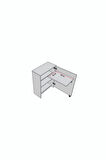 Çalışma Odası Fonksiyonel Kitaplık + Katlanır Masa MD002