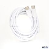 Winex Oppo A72 3A 45W Type-C to Type-C 2Metre Data ve Hızlı Şarj Kablosu