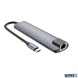 Winex 7in1 USB Type-C Hub Port Adaptör HDMI USB Ethernet PD Girişli
