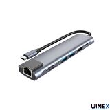 Winex 7in1 USB Type-C Hub Port Adaptör HDMI USB Ethernet PD Girişli