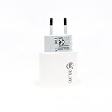 Factor M PD20W 2M Type-C 20 Watt Hızlı Şarj Aleti Beyaz