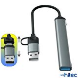 Schitec 5in1 UsbA ve Type-C To UsbA 3.01, TF, SD Çoklayıcı Hub Adaptör
