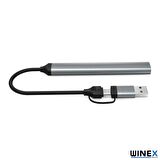 Winex 5in1 UsbA ve Type-C To UsbA 3.01, TF, SD Çoklayıcı Hub Adaptör