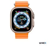 Winex GS8 Ultra Android İos HarmonyOs Uyumlu Çift Kordonlu Akıllı Saat Turuncu