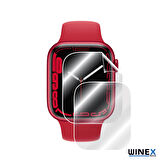 Apple Watch Nike Series 7 45mm Ön Darbe Emici Ekran Koruyucu Nano Cam (4 Adet)