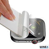 Apple Watch Nike Series 7 45mm Ön Darbe Emici Ekran Koruyucu Nano Cam (4 Adet)