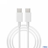 ScHitec 3A 50W Type-C to Type-C Data ve Şarj Kablosu 1metre Beyaz DN980