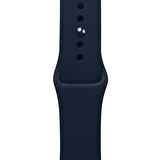 ScHitec 42-49mm Yeni Nesil Apple Uyumlu Akıllı Saat Kordonu Silikon Lacivert