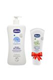 Chicco Baby Moments Göz Yakmayan Saç ve Vücut Şampuanı 750 ml + Pişik Önleyici Krem