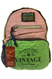 Kaliteli Tek Bölmeli Vintage Disayn Günlük Gezi Okul Sırt Çantası North Dakato Bag Brand 30x43cm