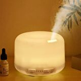 Hava  Nemlendirici Kumandalı Buhar Makinesi Aroma Difüzör 8 Led Gece Lambası 1000ML.
