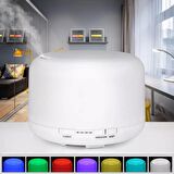 Hava  Nemlendirici Kumandalı Buhar Makinesi Aroma Difüzör 8 Led Gece Lambası 1000ML.