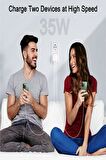 Ateştech USB 35 Watt Hızlı Şarj Aleti Beyaz