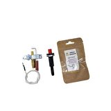 Çay Kazanı için ısı ateşleme Çakmak Takımı + 1 paket 5 adet musluk bezi 1.kalite çakmak takımı Safir Çay Kazanları
