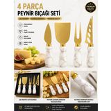 Peynir Bıçağı Seti 4 parça Sunum Bıçakları