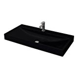 Bocchi Scala Arch Tezgah Üstü Lavabo 100 Cm Parlak Siyah 1079-005-0126