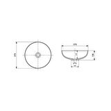 Bocchi Slim Line Yuvarlak Lavabo 38 cm Mat Antrasit