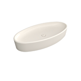 Bocchi Vessel Elips Çanak Lavabo 85 cm Parlak Bisküvi
