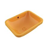 Bocchi Scala 55 cm Tezgahaltı Lavabo Parlak Mandalina Sarısı