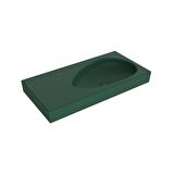 Bocchi Etna 90 cm Etajerli Lavabo Mat Yeşil