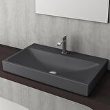 Bocchi Scala Tezgah Üstü Lavabo 80 cm Mat Antrasit 1078-020-0126