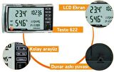 Testo 622 Nem Sıcaklık ve Basınç Ölçer (Alarmlı)