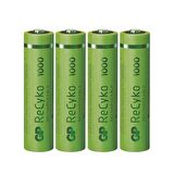 GP RECYKO 950 MAH AAA İNCE 4LÜ ŞARJLI KALEM PİL GP100AAAHCE-2EB4 (GPRHC103E001)