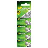 GP 186 LR43 ALKALİN 1.5V DÜĞME PİL ( (186F-2C5) 5Lİ PAKET