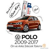 Bosch Aeroeco Volkswagen Polo 2009 - 2017 Ön - Arka Silecek Seti