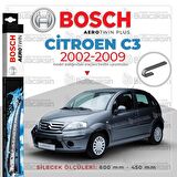 Citroen C3 HB Muz Silecek Takımı (2002-2009) Bosch Aerotwin
