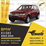 BMW X3 E83 Muz Silecek Takımı (2003-2010) İnwells