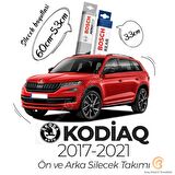 Skoda Kodiaq Ön Arka Silecek Seti (2017-2021) Bosch Aeroeco