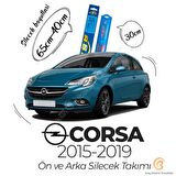 Opel Corsa E Ön Arka Silecek Seti (2014-2019) RBW