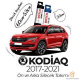 Skoda Kodiaq Ön Arka Silecek Seti (2017-2021) Bosch Aerotwin