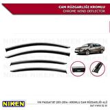 VW Passat B7 Kromlu Cam Rüzgarlığı 4'lü Set (2011-2014) Niken