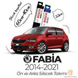 Skoda Fabia Ön ve Arka Silecek Takımı (2014-2021) Bosch Aerotwin