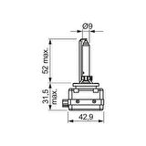 Bosch Xenon White D1S Zenon Ampul 6000K - 2 ADET