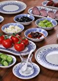 Bambum 32 Parça 6 Kişilik Maku Porselen Kahvaltı Takımı - Lüx Kahvaltılık Sunum Seti 