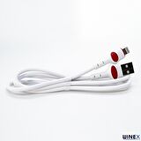 Winex GFZ115 İphone Lightning 3.0A Hızlı Şarj ve Data Kablosu 1M Beyaz