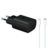 Oem TA800 Lightning - Type-C 25 Watt Hızlı Şarj Aleti Siyah