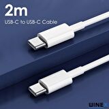 Winex 30W Macbook Pro Şarj Aleti Set 2m Type-C to Type-C Kablolu