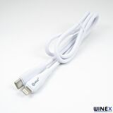 Winex CA119 3A PD20 Type-C to Lightning Data ve Hızlı Şarj Kablosu Beyaz