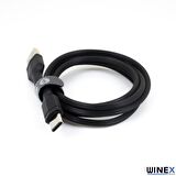 Winex CA58 2.4A UsbA to Type-C Data ve Hızlı Şarj Kablosu Siyah