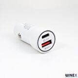 Winex YYGG 38W PD20W+QC 3.0 UsbA 18W Çift Çikisli Araç Sarj Aleti