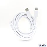Winex SX251M 3A 45W Type-C to Lightning 1Metre Data ve Hızlı Şarj Kablosu Beyaz